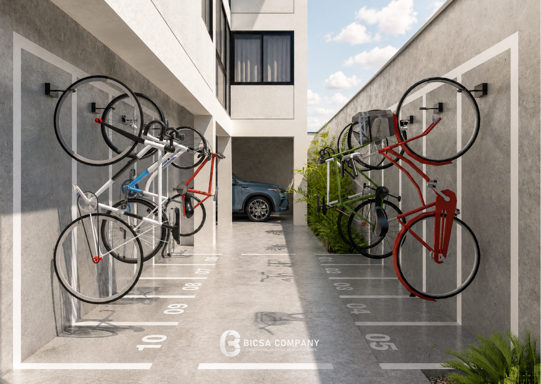 Espacio para bicicletas